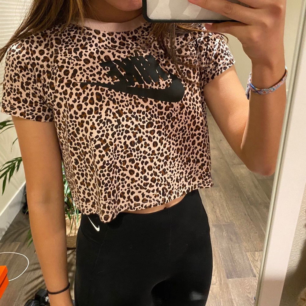 Nike Cheetah Print Crop Top